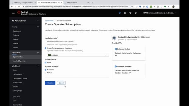 How to setup the reactive Cloud Native Starter sample application on OpenShift in IBM Cloud (1/5) смотреть онлайн