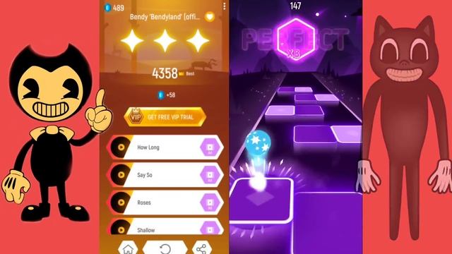 Bendyland Vs Cartoon Cat - Tiles Hop