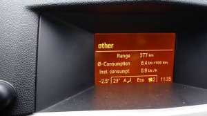 Мгновенный расход топлива на опель астра Н Z18XER