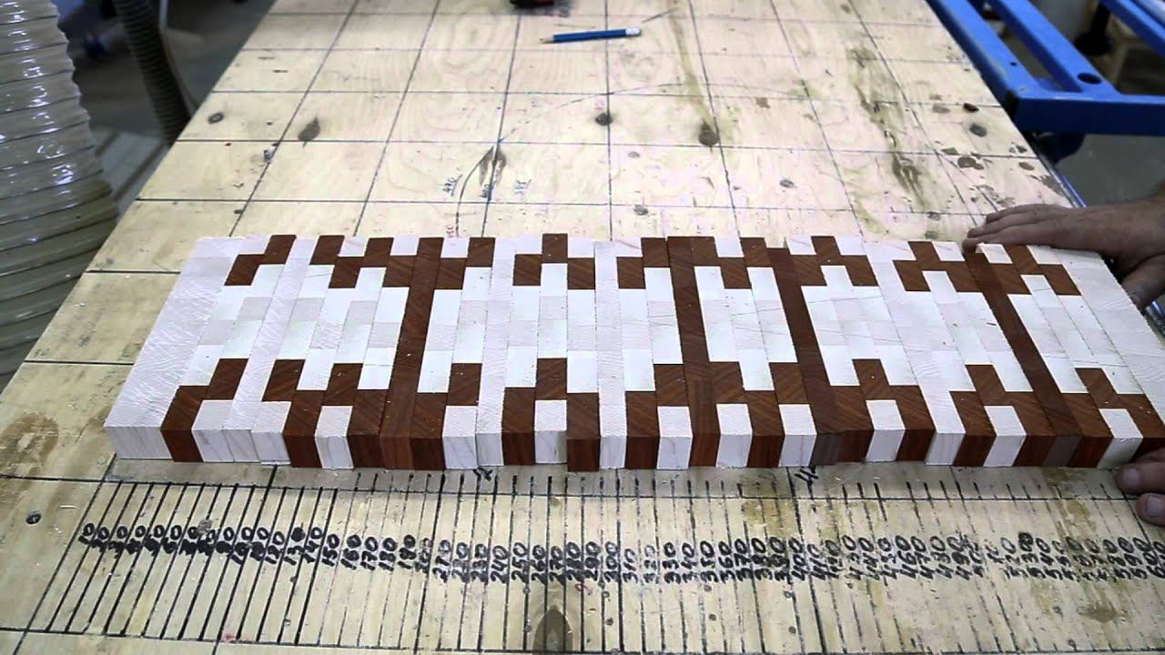 Making two simple chaotic pattern end grain cutting boards смотреть онлайн