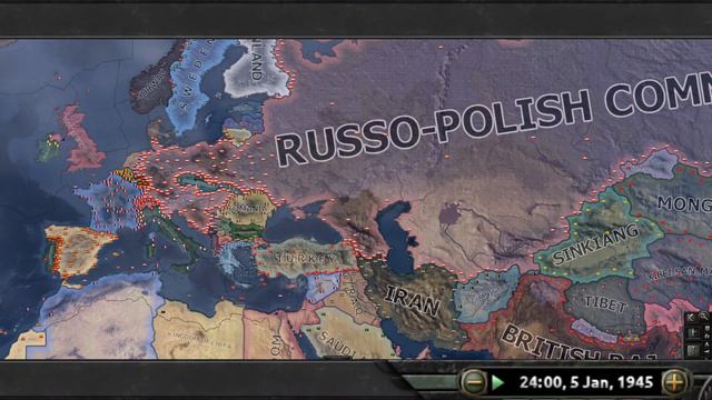 What if the Russo-Polish Commonwealth was formed??! HOI4 Timelapse смотреть онлайн