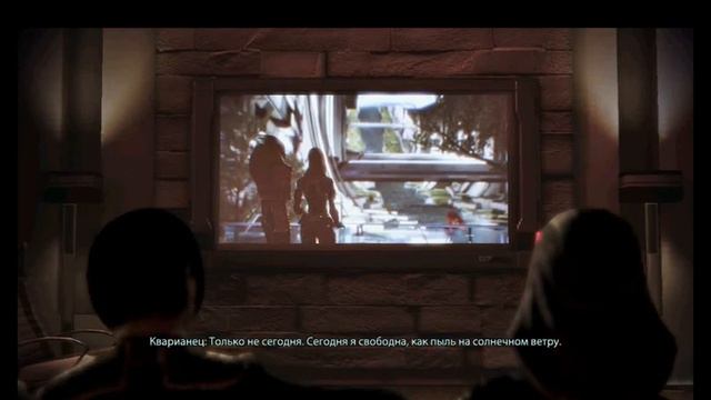 Mass Effect 3 Шепард и Тали смотрят фильм смотреть онлайн