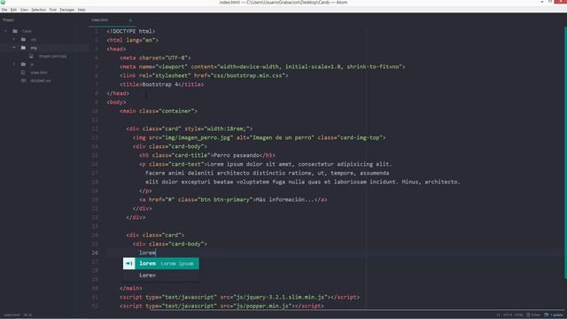Curso de Bootstrap 4: Tarjetas. Bootstrap 4 Course: Cards. смотреть онлайн