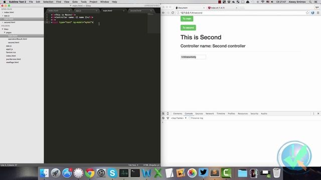 Создание сервиса в Angular JS смотреть онлайн