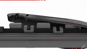 Установка щетки стеклоочистителя, крепление Push Button 16