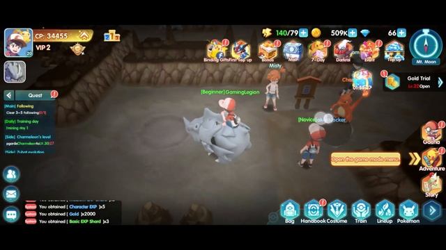 Monster Crossing - MT Moon Cave Chapter 3 New Pokemon Game Android смотреть онлайн