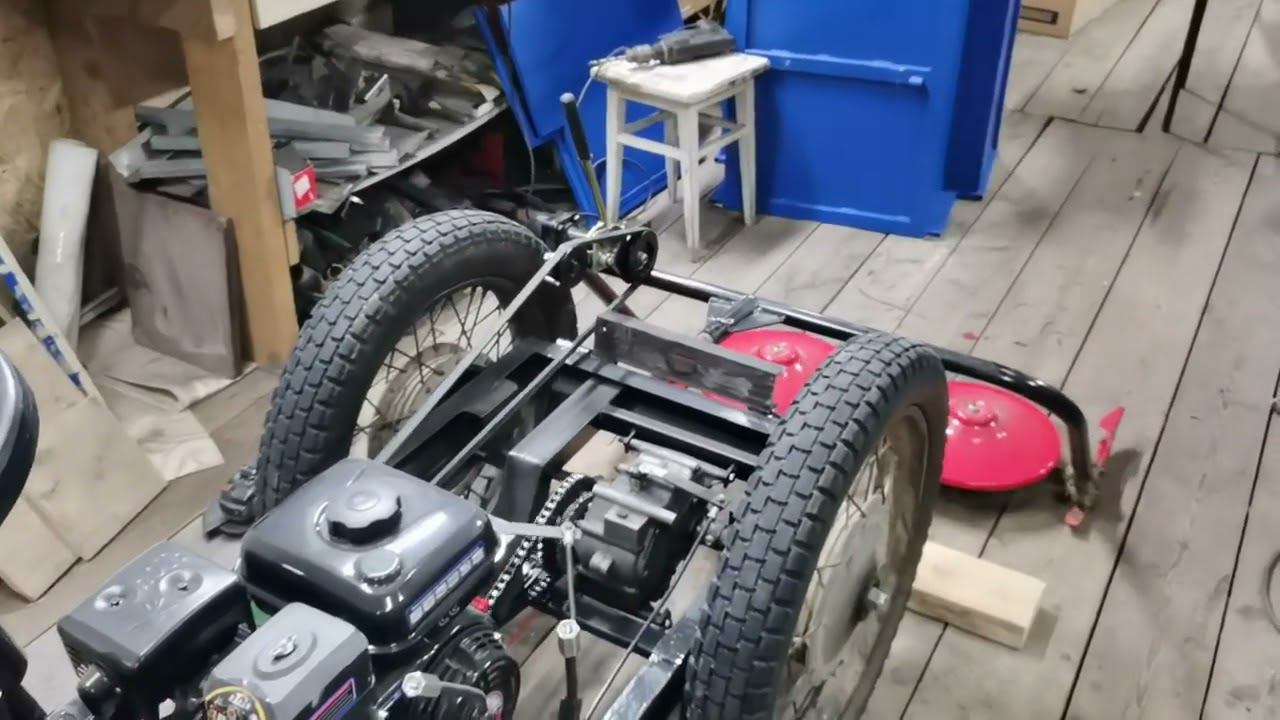 Мототачка-сенокосилка. Первый тест, примерка смотреть онлайн