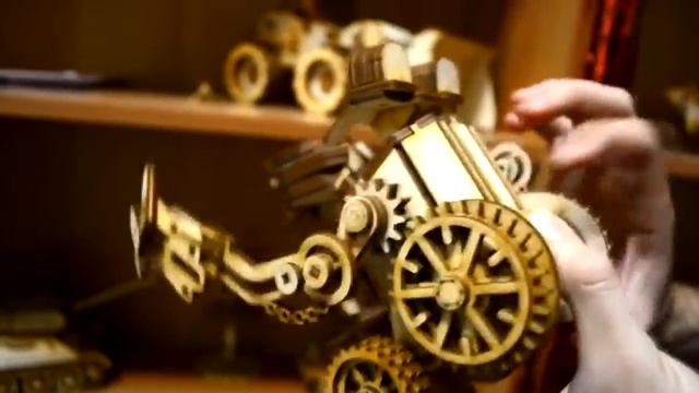 Сборная модель Робот МАХ от Lemmo - деревянный конструктор, 3D пазл смотреть онлайн