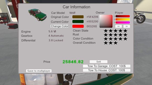My Garage New Car Update Wolf Mercedes 250D From 80's Episode 2 Of 2
