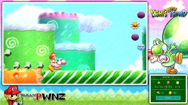 Yoshi's New Island - Let's Play - World 1 (1/2) смотреть онлайн