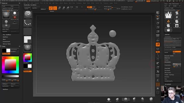 7. Zbrush - Барельеф. Проекция маски. Уроки самообучения смотреть онлайн