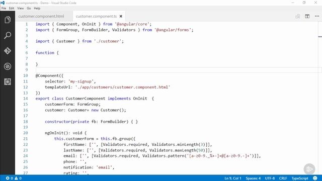 20 Angular 2 Fundamentals Custom Validators смотреть онлайн