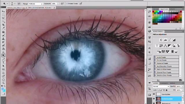 Adobe Photoshop CS5 (Extended) - Amazing Eyes & Vintage Effect смотреть онлайн