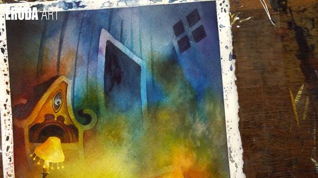 Secret Story Watercolor-Fantastic painting-Erudaart #86 смотреть онлайн