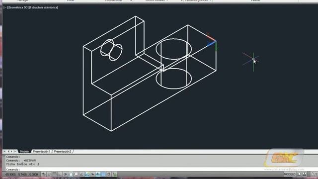 34.1.9-b Autocad 2013. SCP en 3D. смотреть онлайн