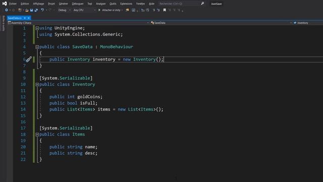 TUTO : Sauvegarder des données en JSON (Unity) смотреть онлайн