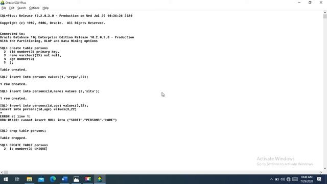 ORACLE chp 2 lect 15 смотреть онлайн