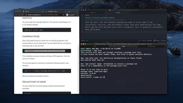 How to install Node.js, NPM and Yarn package manager смотреть онлайн