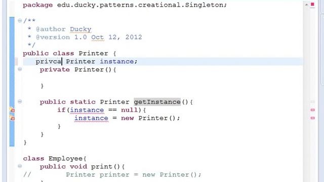 Java Design Pattern 5: Singleton смотреть онлайн