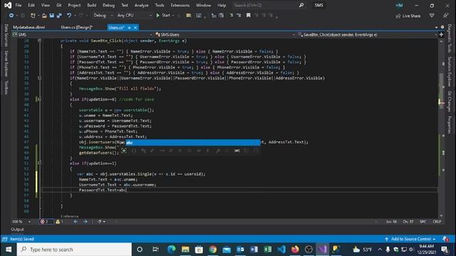 Lecture 5 | Updation Deletion and Retrieval of Users data SQL Table| data Management | C# смотреть онлайн