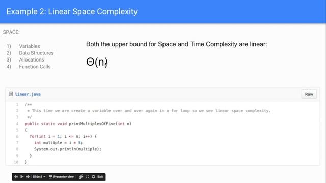 Data Structures & Algorithms: Video 3 Space Complexity смотреть онлайн