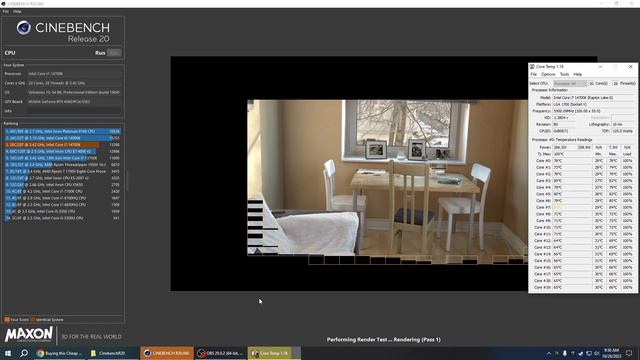 i7 14700k CinebenchR20 #14700k смотреть онлайн
