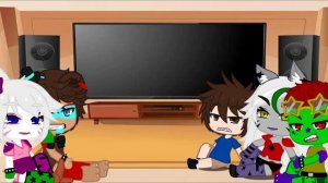 FNAF security breach react to other FNAFS! || gacha || hailovekyuu