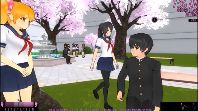Lunchtime Cutscene With The Real Rival-Chan | Yandere Simulator