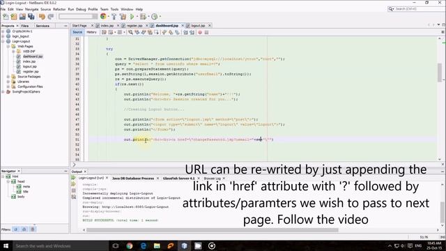 JSP | JSP project Part-2/3 - Registration & Change Password functionality смотреть онлайн