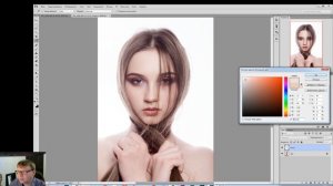 Adobe Photoshop. Красивое тонирование фотографии в бежевых оттенках.