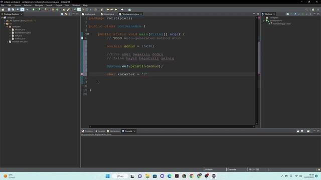 Boolean ve Char veri tipi смотреть онлайн