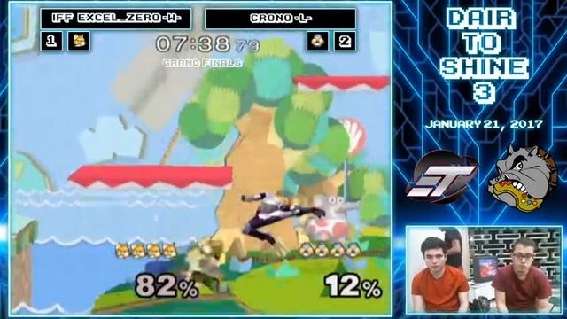 [D2S3] Melee - Grand Finals - iFF| Excel Zero (Peach) VS Crono (Shiek) смотреть онлайн