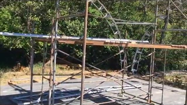 Монтаж шатра 