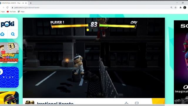 play poki irrational karate смотреть онлайн