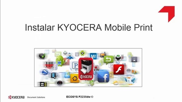 ECOSYS P2235dw Configuración WiFi Direct Usando KYOCERA Mobile Print