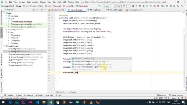 Android studio Image Slider using ViewPager tutorial in Hindi| click event and auto sliding | part смотреть онлайн