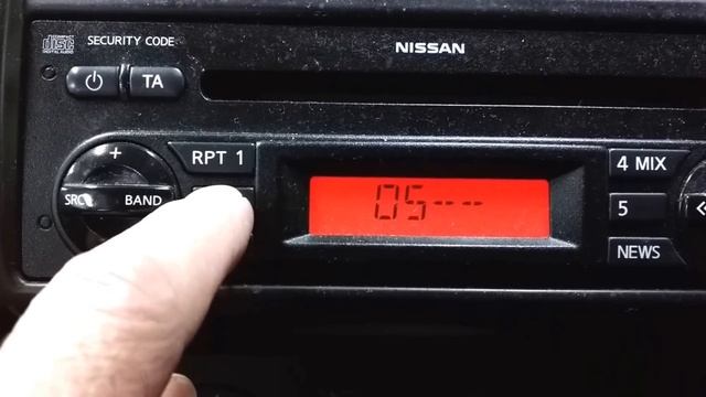 Nissan Note - How to put the radio code in on a Nissan Note смотреть онлайн
