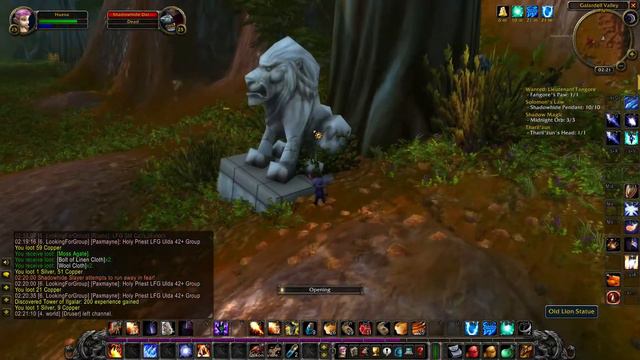 Lion Statue in Redridge Mountains location - WoW Classic смотреть онлайн