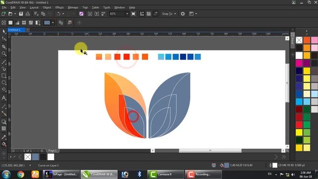 Coreldraw Tutorial Logo Design For Beginners | Coreldraw X8 Tutorial Logo Design смотреть онлайн