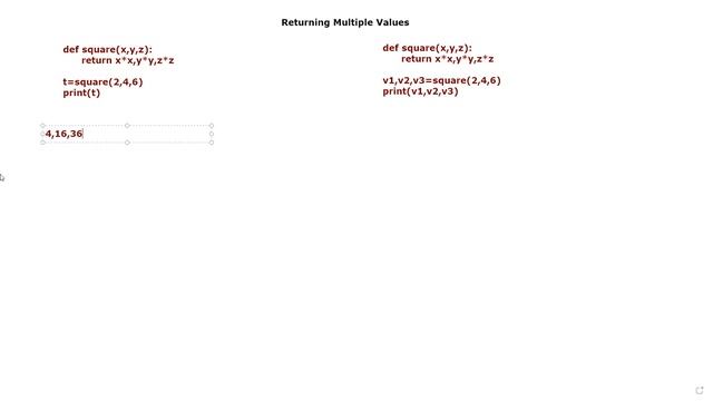 Working with Functions - Function returning multiple values смотреть онлайн