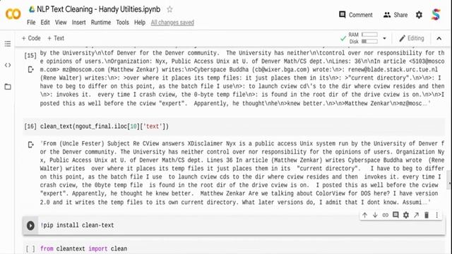 Cleaning Text Data using Python - Handy Utilities смотреть онлайн