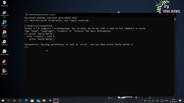 Ch 2 Hello World in python PC and Mobile смотреть онлайн