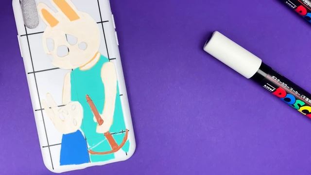 Как нарисовать БАННИ из Свинок ПИГГИ на чехле от мобильного? Banny of Piggy Roblox DIY POSCA смотреть онлайн
