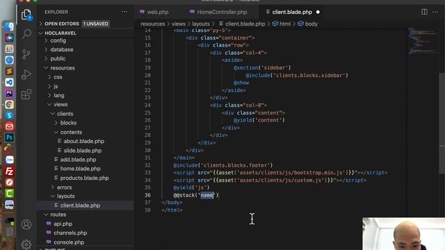 Khoá học Laravel Framework 8.x - Bài 15: Blade Template Engine - Phần 5 смотреть онлайн