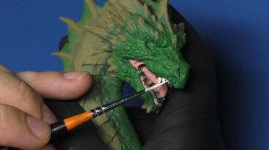 Крутой ИЗУМРУДНЫЙ ДРАКОН. 3д печать и покраска миниатюры.