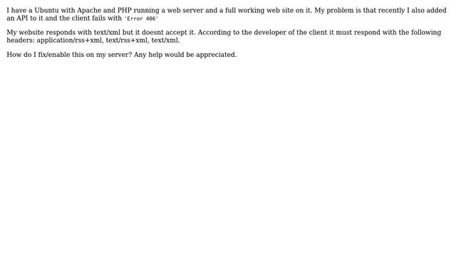 Ubuntu: Accept headers: application/rss+xml, text/rss+xml, text/xml смотреть онлайн