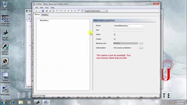WinCC: Creating Menu смотреть онлайн