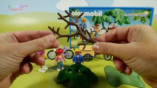 Обзор игрового набора Playmobil "Прогулка на велосипедах". Игрушки для детей смотреть онлайн