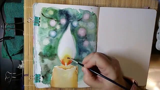 How to draw a burning candle \ Как нарисовать горящую свечу смотреть онлайн