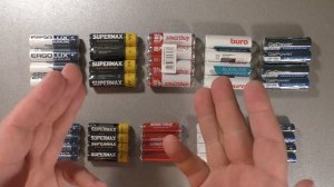 Самые выгодные батарейки. Тест 10 видов alkaline батареек AA и AAA по 11-16 рублей за батарейку